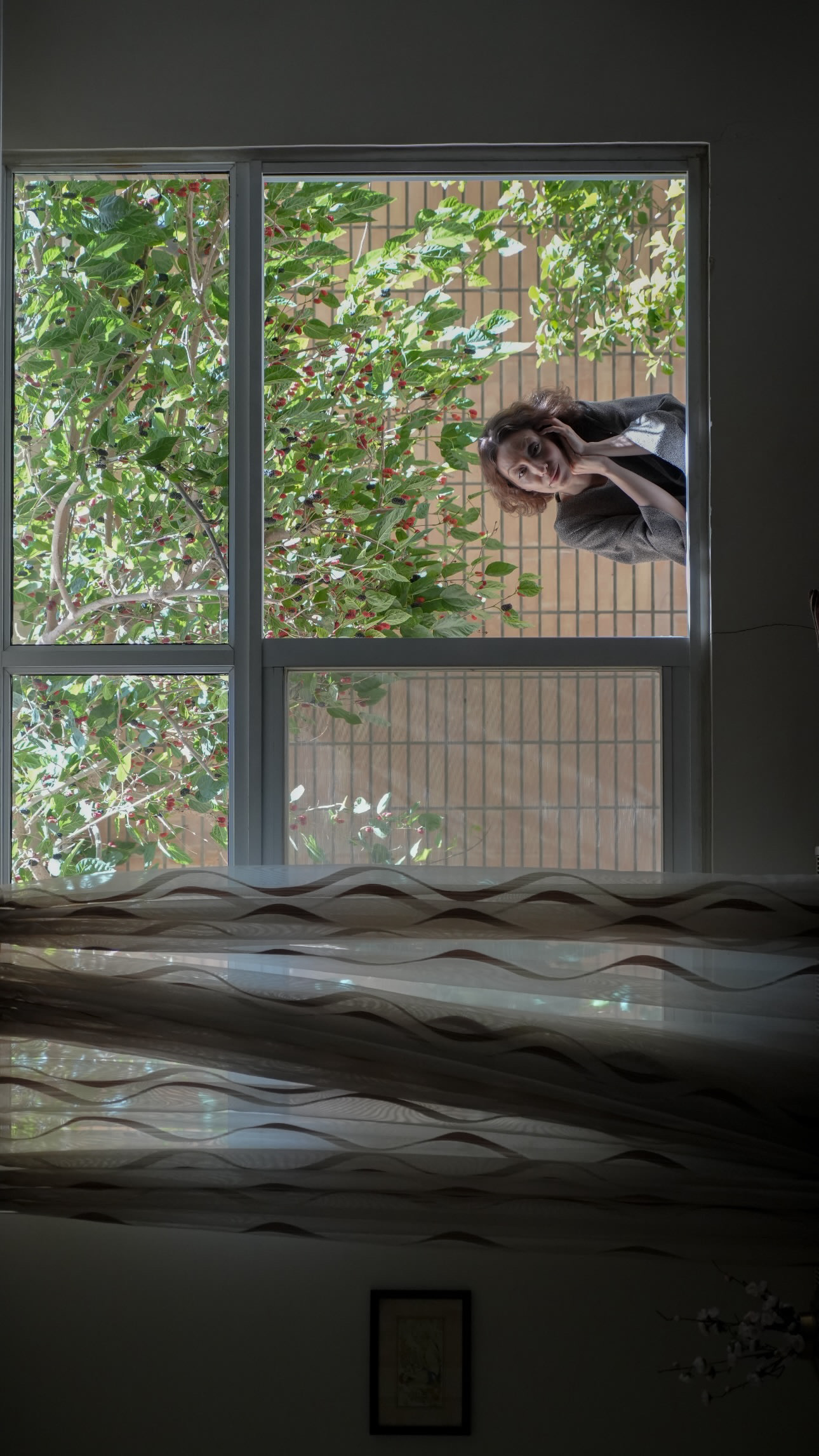 Self Portrait Through a Window